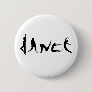 Dance Dancing Silhouette Design 6 Cm Round Badge