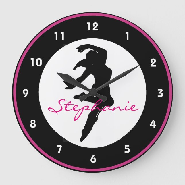 Dance Design Wall Clock (Front)