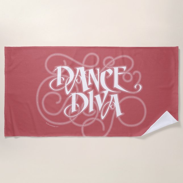 Dance Diva Beach Towel (Front)