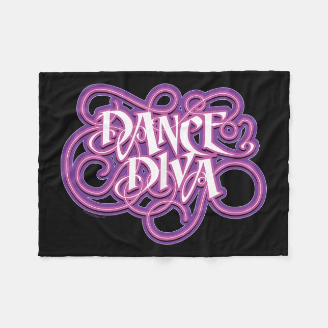 Dance Diva Fleece Blanket (Front (Horizontal))