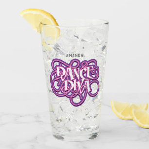 Dance Diva Glass