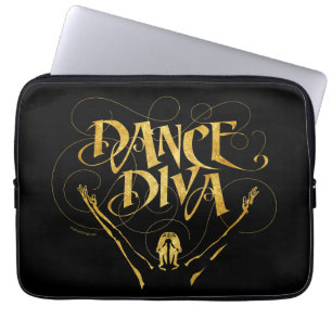 Dance Diva (gold) Laptop Sleeve