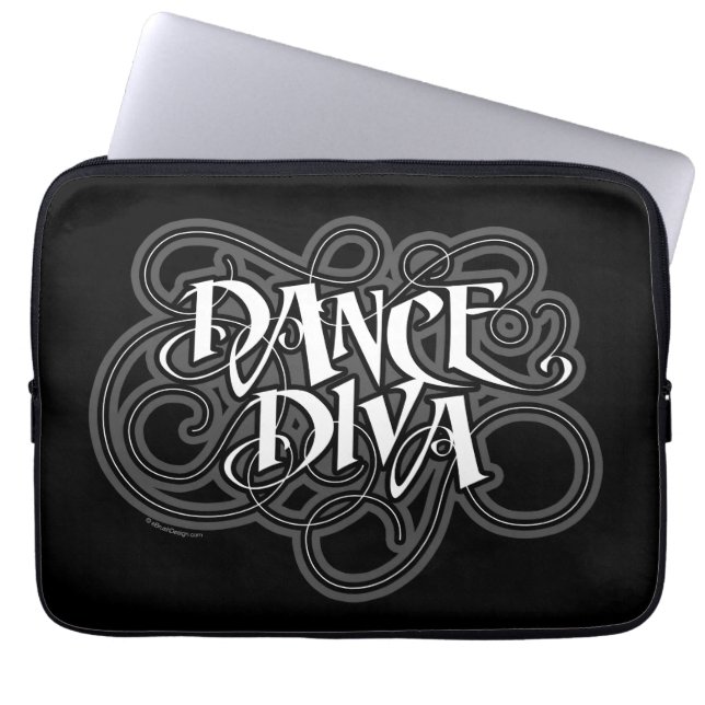 Dance Diva Laptop Sleeve (Front)