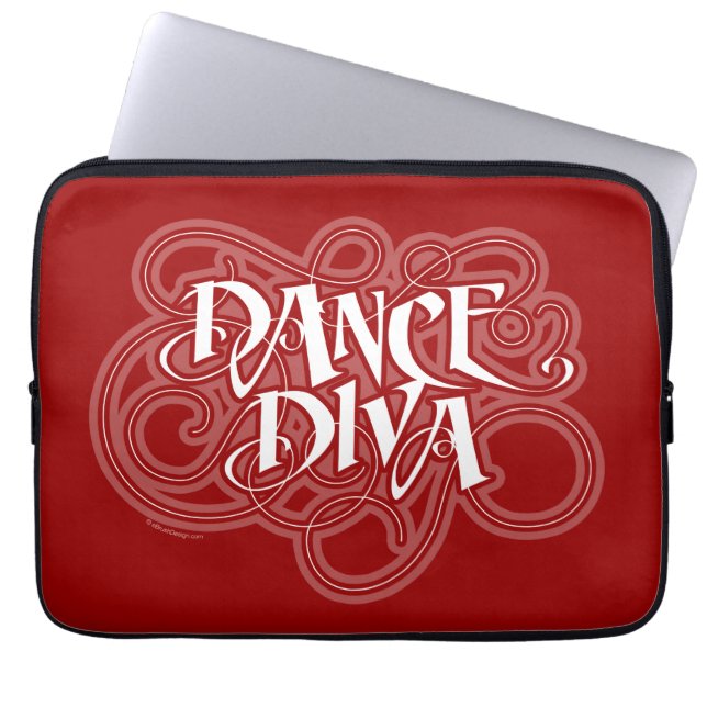 Dance Diva Laptop Sleeve (Front)
