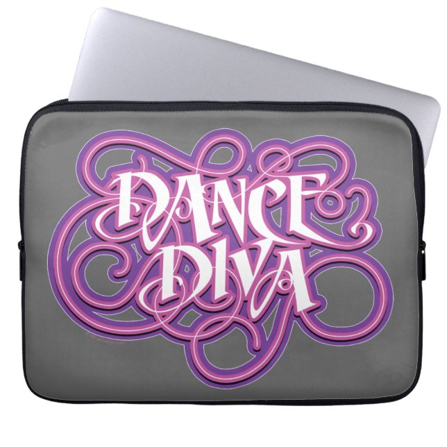 Dance Diva Laptop Sleeve (Front)