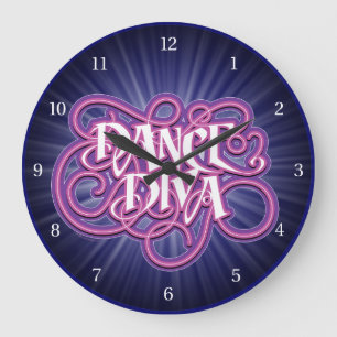 Dance Diva Large Clock