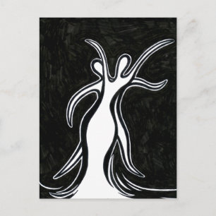 Dance Duo Postcard