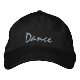 Dance Embroidered Cap, Dancer Theme Hat