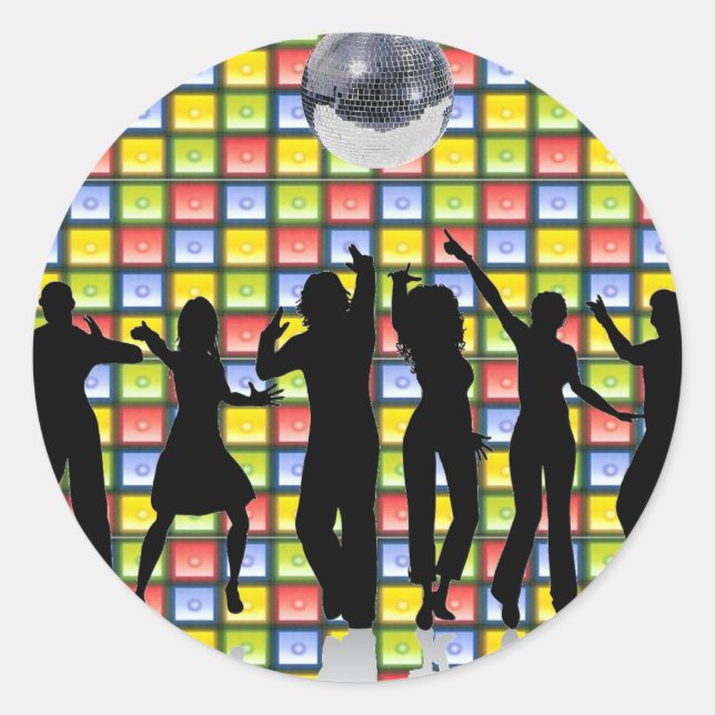 Dance Fever Classic Round Sticker (Front)