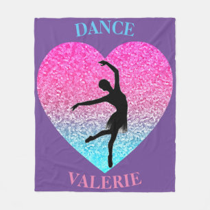 Dance Fleece Blanket w/ Personalised Name