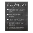 Dance Floor Rules sign | chalkboard fun sign