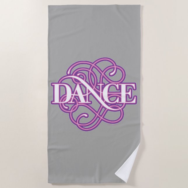 Dance Flourish Beach Towel (Front)