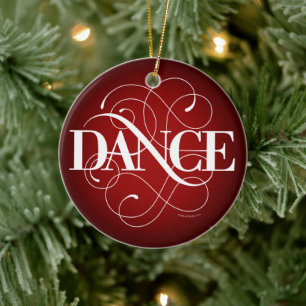 Dance Flourish Ceramic Ornament