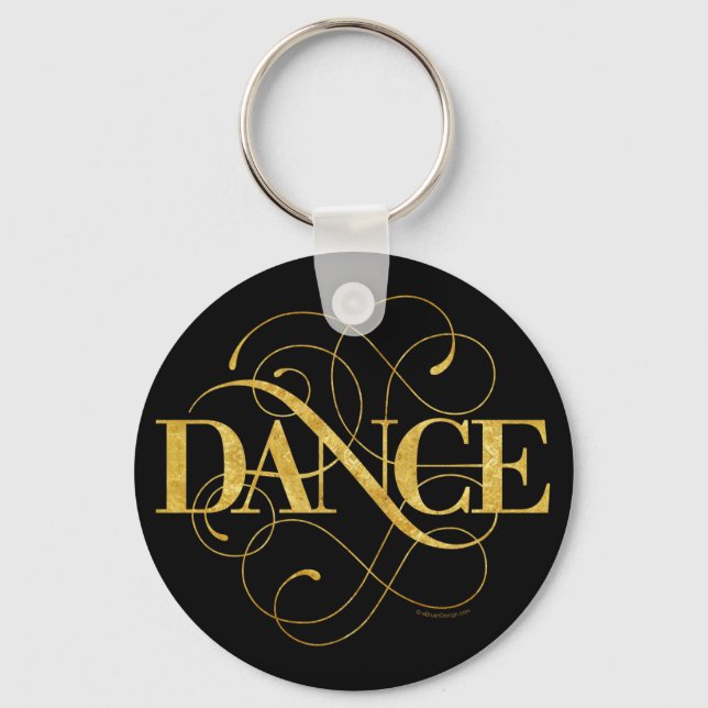Dance Flourish Keychain (Front)