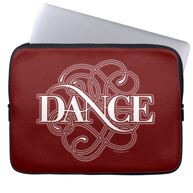 Dance Flourish Laptop Sleeve (Front)