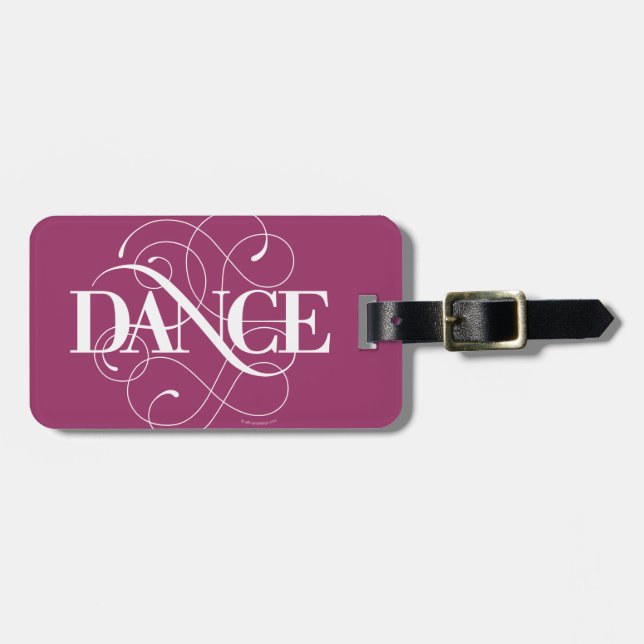 Dance Flourish Luggage Tag (Front Horizontal)