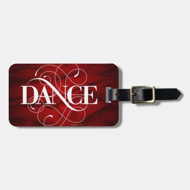 Dance Flourish Luggage Tag (Front Horizontal)