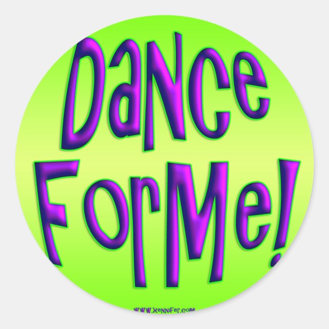Dance For Me! Stickers (Front)