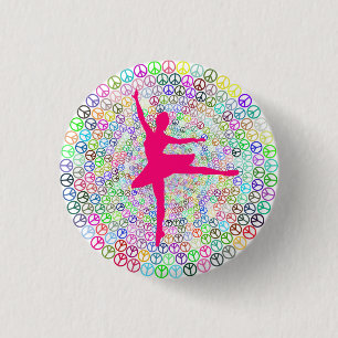 Dance for Peace   3 Cm Round Badge