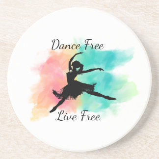 Dance Free Live Free Dance Keychain Coaster