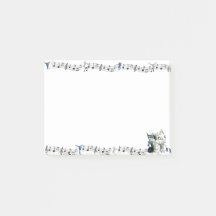 Dance Genres silhouettes and Music Post-It Notes