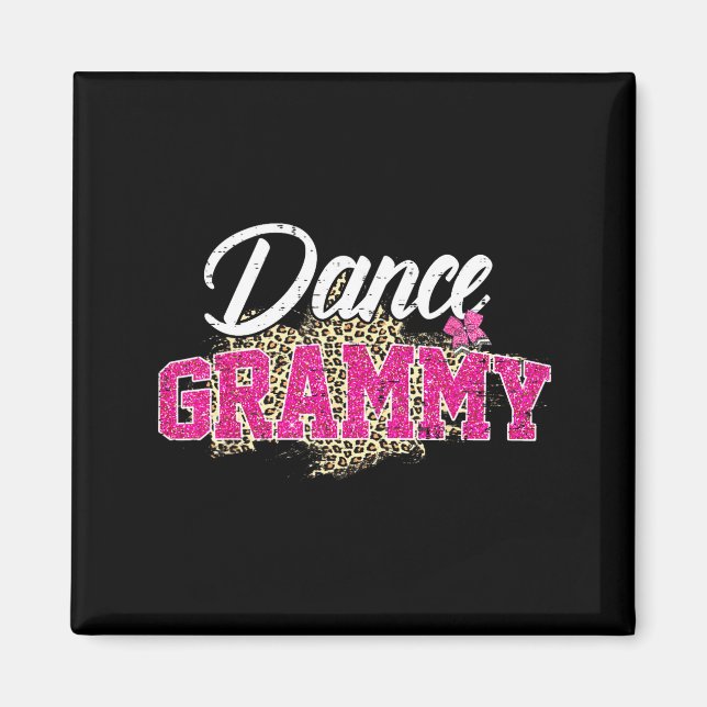 Dance grammy leopard funny dancing grammy mother's magnet (Front)