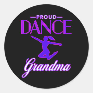 Dance Grandma For Classic Round Sticker