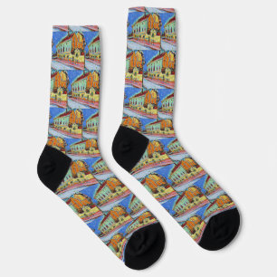 Dance Hall Bellevue, Obverse by Ernst Ludwig Kirch Socks