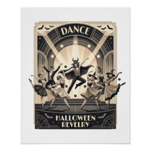 Dance Halloween Revelry Poster