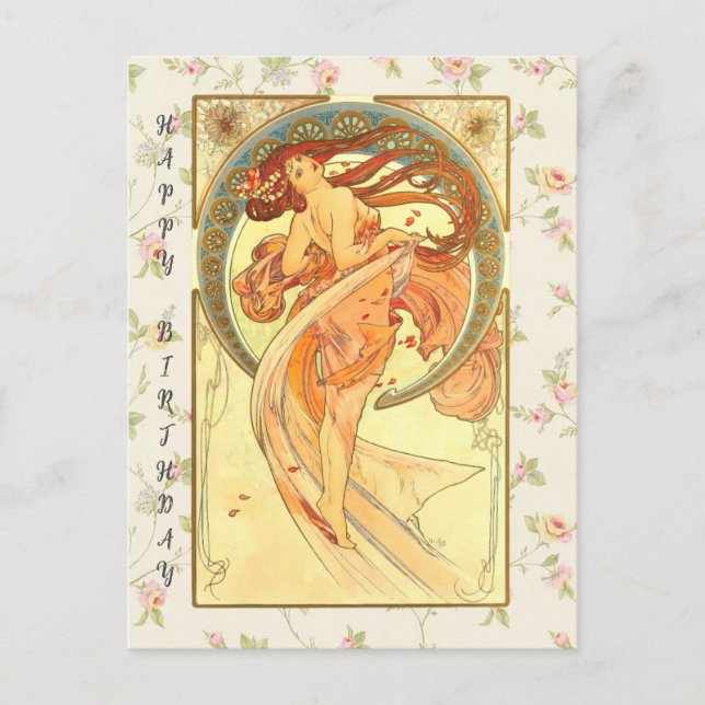 Dance, Happy Birthday Postcard (Front)