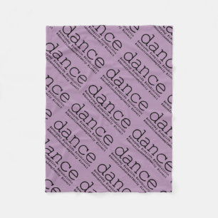 Dance Hashtags Fleece Blanket