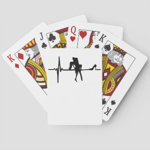 Dance Heart Beat with Stiletto She Playing Cards