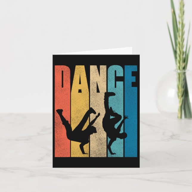Dance Hip Hop Dancing Hiphop Dancer Breakdance Bre Card (Front)