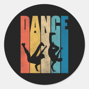 Dance Hip Hop Dancing Hiphop Dancer Breakdance Bre Classic Round Sticker