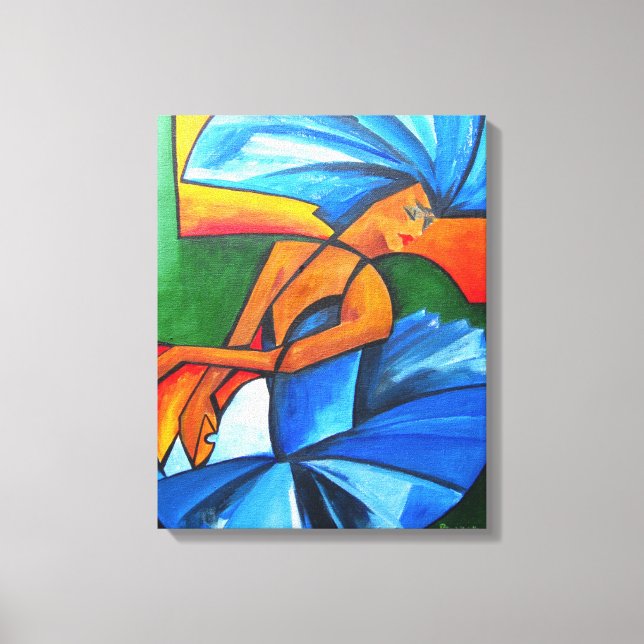 Dance in blue 2008 canvas print (Front)