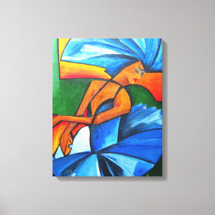 Dance in blue 2008 canvas print