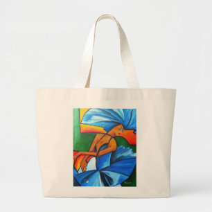 Dance in blue 2008 large tote bag