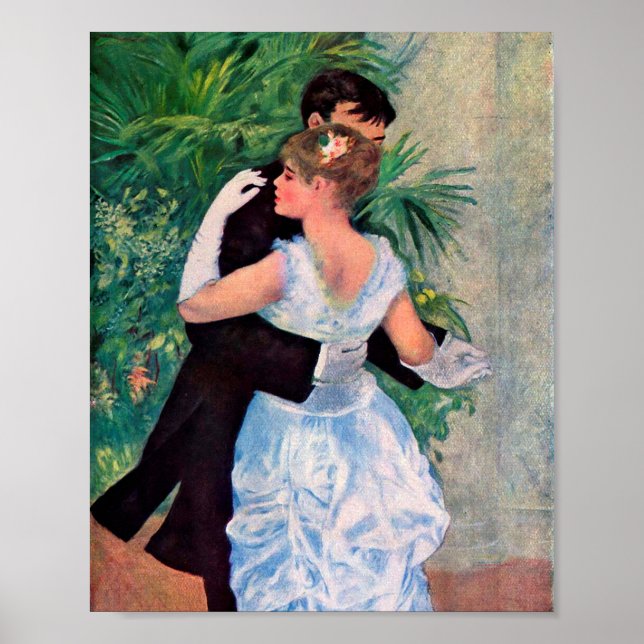 Dance in the city by Pierre-Auguste Renoir Poster (Front)