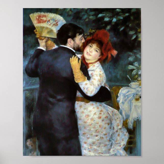 Dance in the country by Pierre-Auguste Renoir Poster (Front)