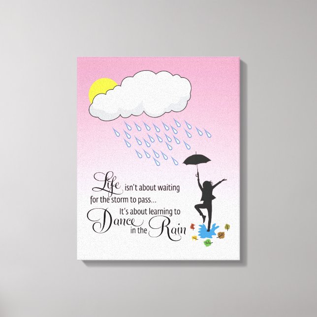 Dance in the Rain Canvas Print (Front)