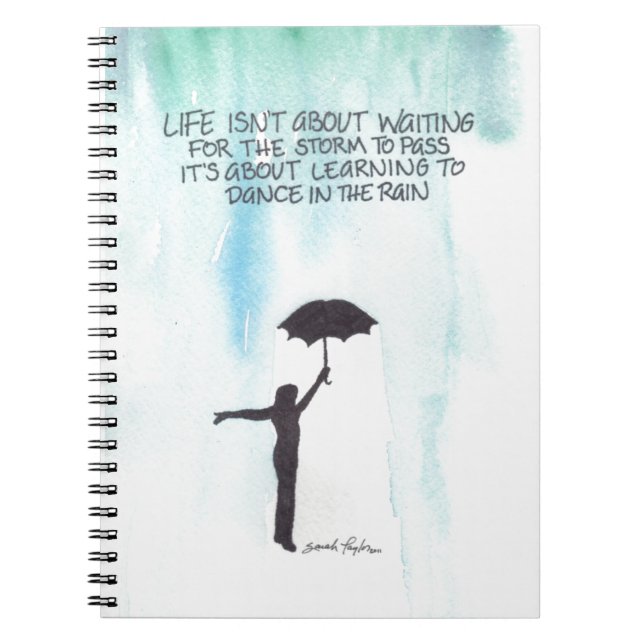 Dance In The Rain Notebook (Front)