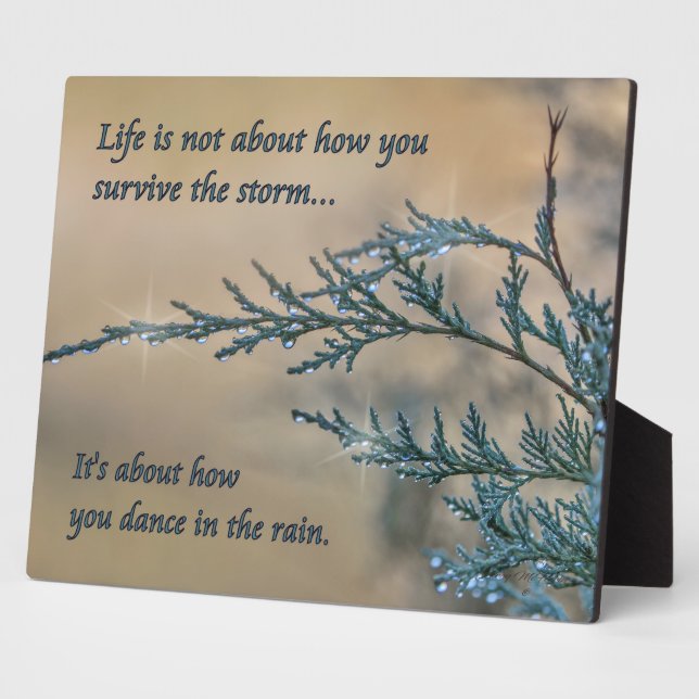 Dance in the Rain Plaque (Side)