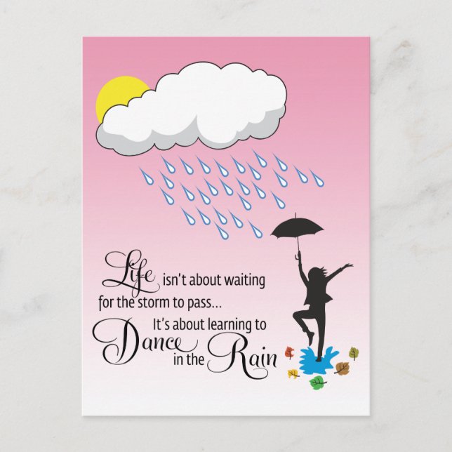 Dance in the Rain Postcard (Front)