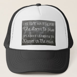 dance in the rain trucker hat