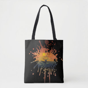 Dance in the Sunset Glow handmade artwork Tote Bag