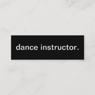 dance instructor Business Card
