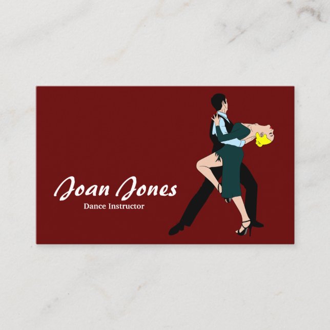 Dance Instructor Business Card (Front)