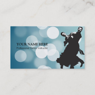 Dance Instructor Business Card Template