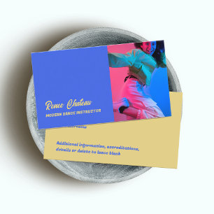 Dance Instructor Photo Business Card
