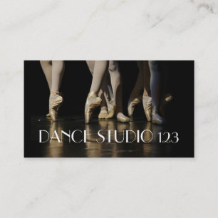 Dance Instructor Studio Lessons Ballet Business Card